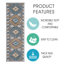 Tapis d'escalier intérieur antidérapant 9 po x 28 po-502340154