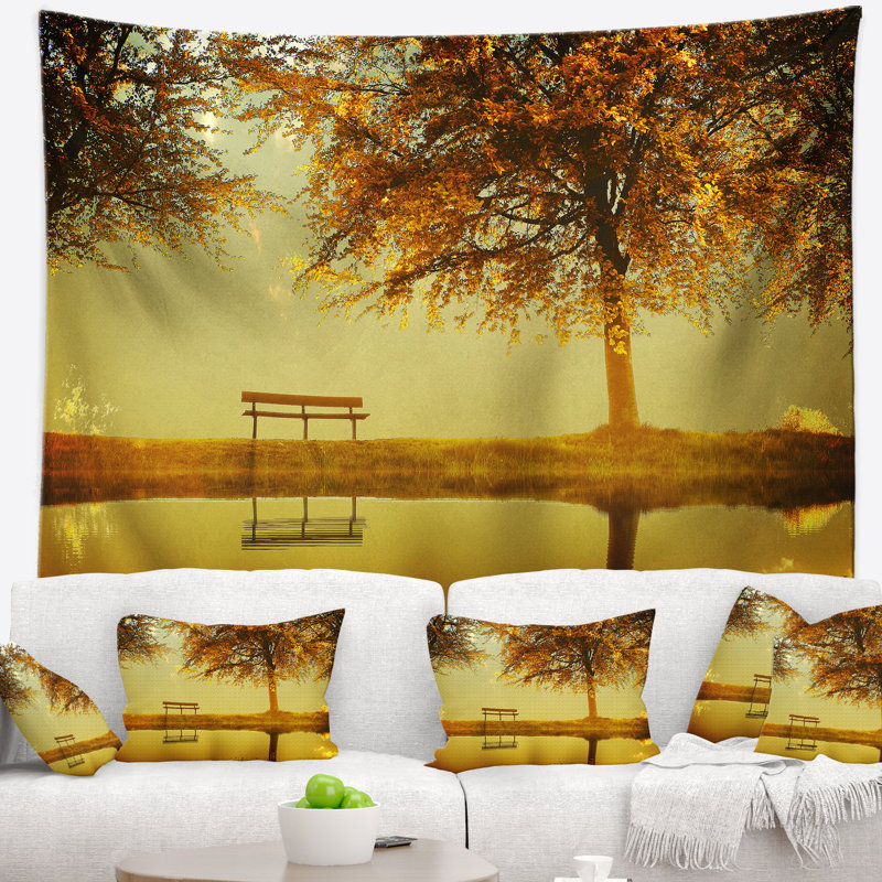 Photographie de paysage golden planet tapisserie, H 68 po x l 80 po