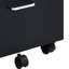Armoire noire et classeur avec 3 tiroirs, mobilité incluse, fabrication