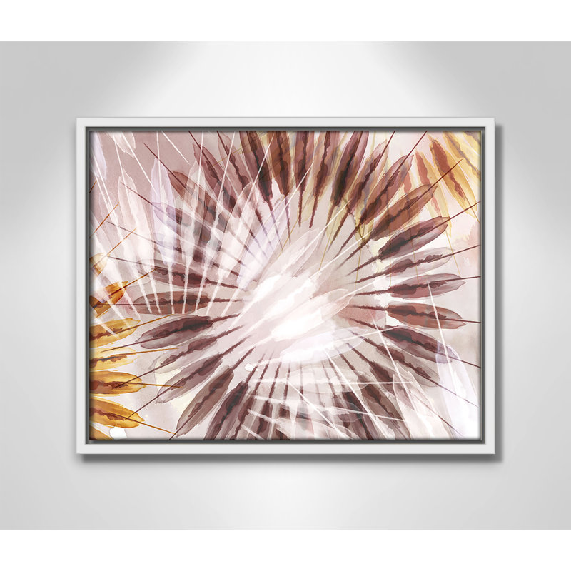 Danse des rayons II par Eva Watts, Blanc, H 12,5 po x l 15,5 po