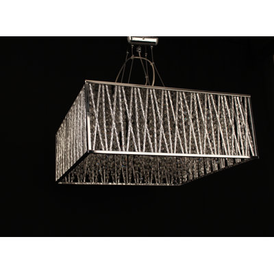 5 - Light Chrome Square/Rectangle Pendant