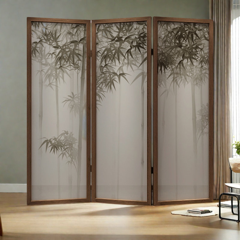 Rustic Chic Folding Pine Wood Room Divider
