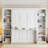 Full Size Murphy Bed with Desk and Bookshelf