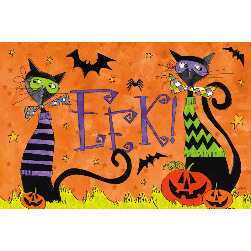 Spooky Fun II, H 8 po x l 12 po, Non, Toile tendue