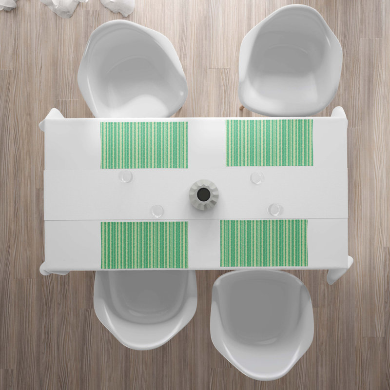 Polyester Striped Rectangle Placemat