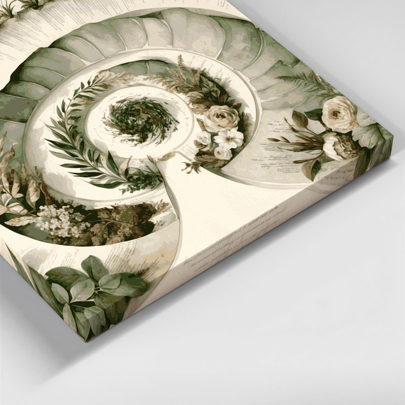 Art mural sur toile Botanical Victorian, H 8 po x l 8 po
