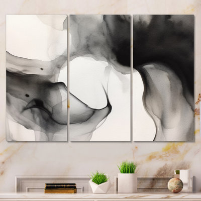 «Black and White Pure Serenity II - Minimalisme», reproduction d'art sur toile