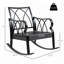 Chaise berçante d'extérieur en osier et rotin-1621844339