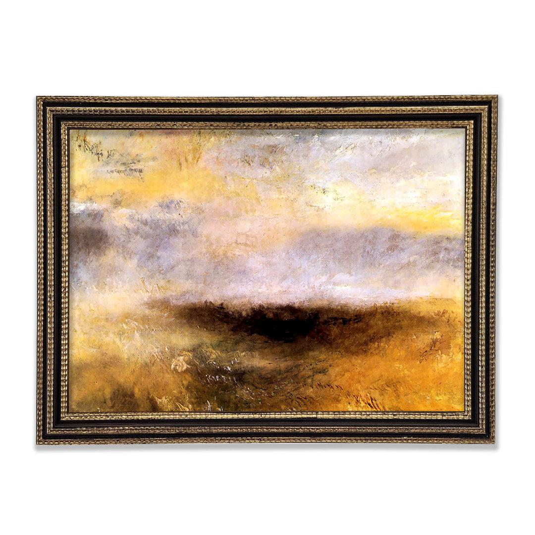 Gerahmtes Wandbild Seascape With Storm von Joseph Mallord Turner