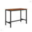 Ensemble de table de bar avec 4 tabourets de bar et siège souple en polyuréthane