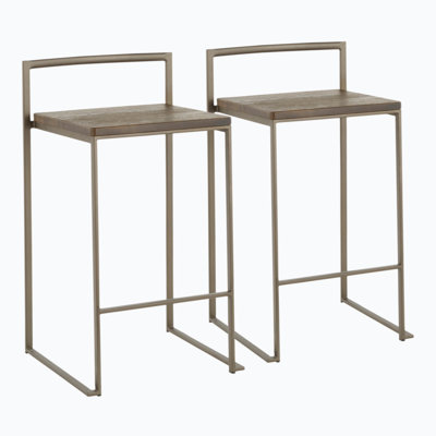 Counter Stool with Metal Frame