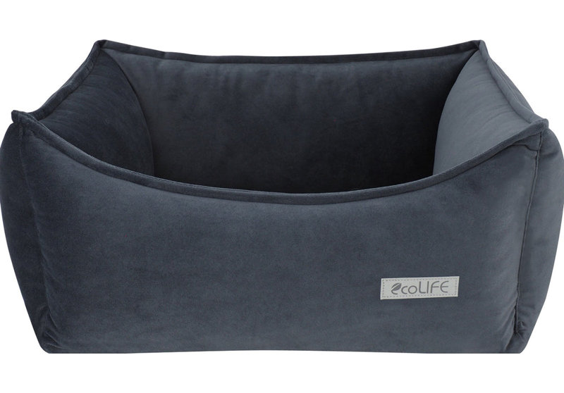 Constance RECYCLED PLASTIC Pet Bed, 33cm H x 109cm W x 83cm D, Grey