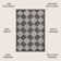 Utgard Classic Geometric Diamond Pattern Dark Gray/Light Gray Rug