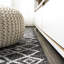 Tapis intérieur / extérieur noir / ivoire Yosemite-20660808