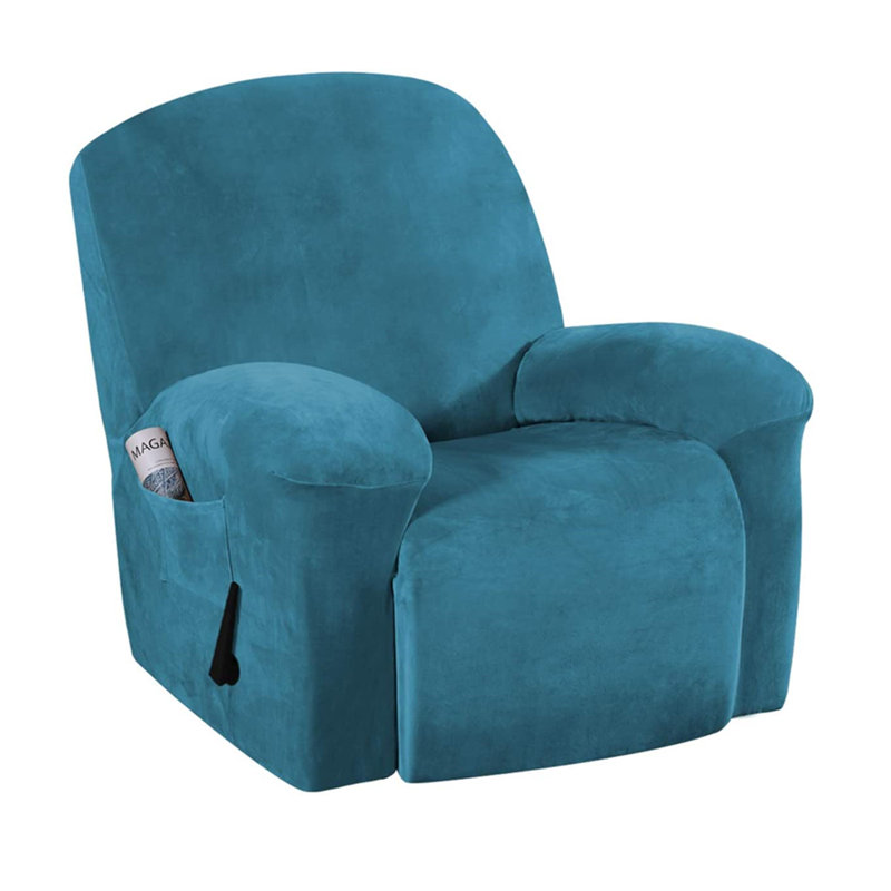 Housse pour fauteuil inclinable Dorchester, Bleu velours