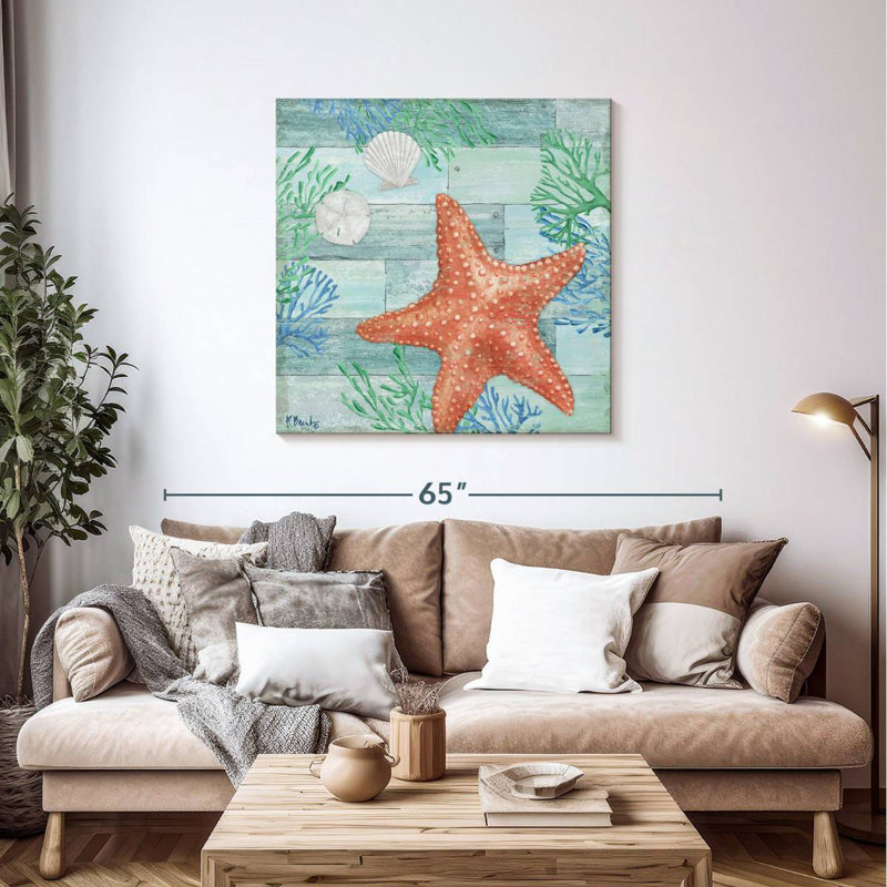 Aletra Clearwater Sealife I, 39" H x 39" W
