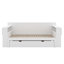 Lit de jour avec bureau amovible, tiroirs de rangement et table d'appoint hydraulique-72383609