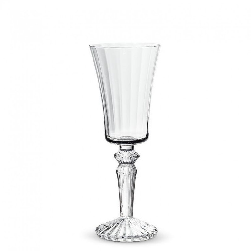 Flared Vertical Optic Stemmed Wine Glass