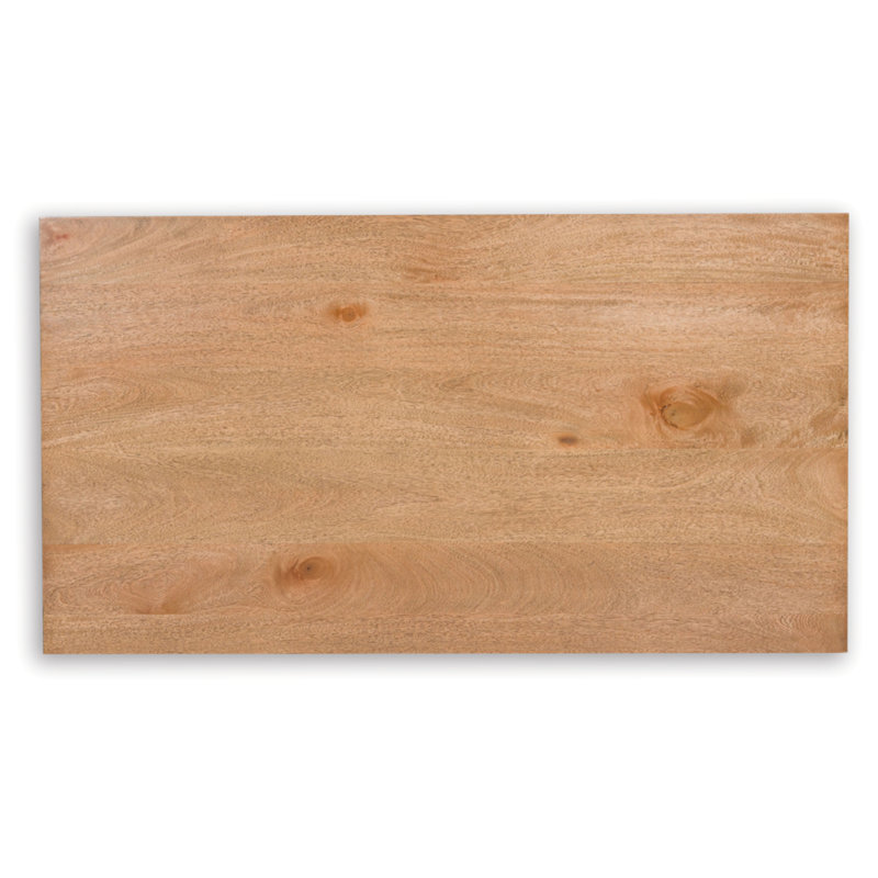 Kristiland Light Brown Mango Wood Rectangular Coffee Table