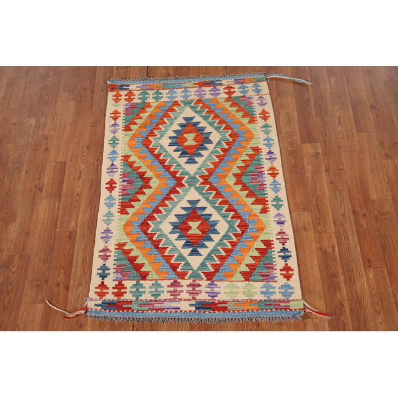 South Western Kilim Oriental Accent Rug 3x4
