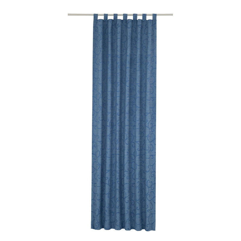 Siglerville Blackout Tab Top Curtain Panel, 132 W x 225 D cm, Blue