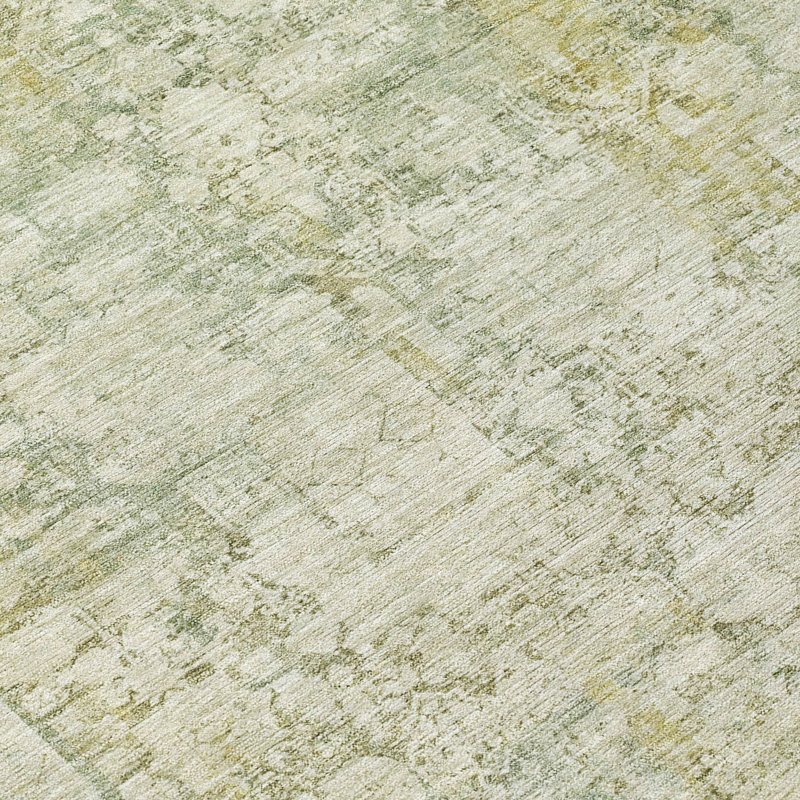 Tapis beige d'intérieur / extérieur lavable à la machine, Rectangulaire 3 pi x 5 pi