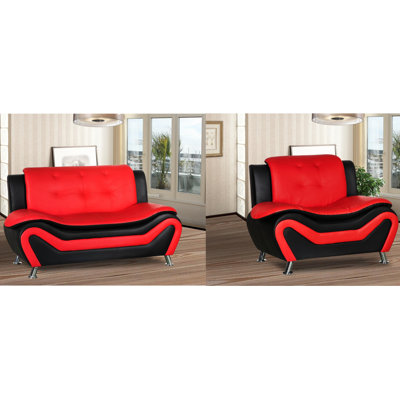 Ensemble de salon en faux cuir Monténégro