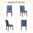 Oakridge Fabric Upholstered Parsons Side Dining Chair with Solid Rubberwood Legs, High-Density Foam Cushion-1470159785