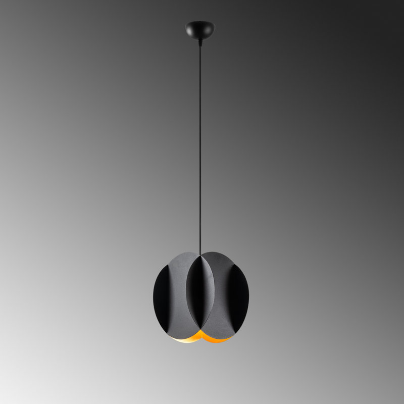 Elegant Adjustable Chandelier, Metal Body, 9.8 inches Diameter x 15.7 - 45.3 inches Height | Black Finish, E27 Socket (Max 40W) | Perfect for Dining Room, Living Room & Entryway, Stylish & Functional Lighting Solution