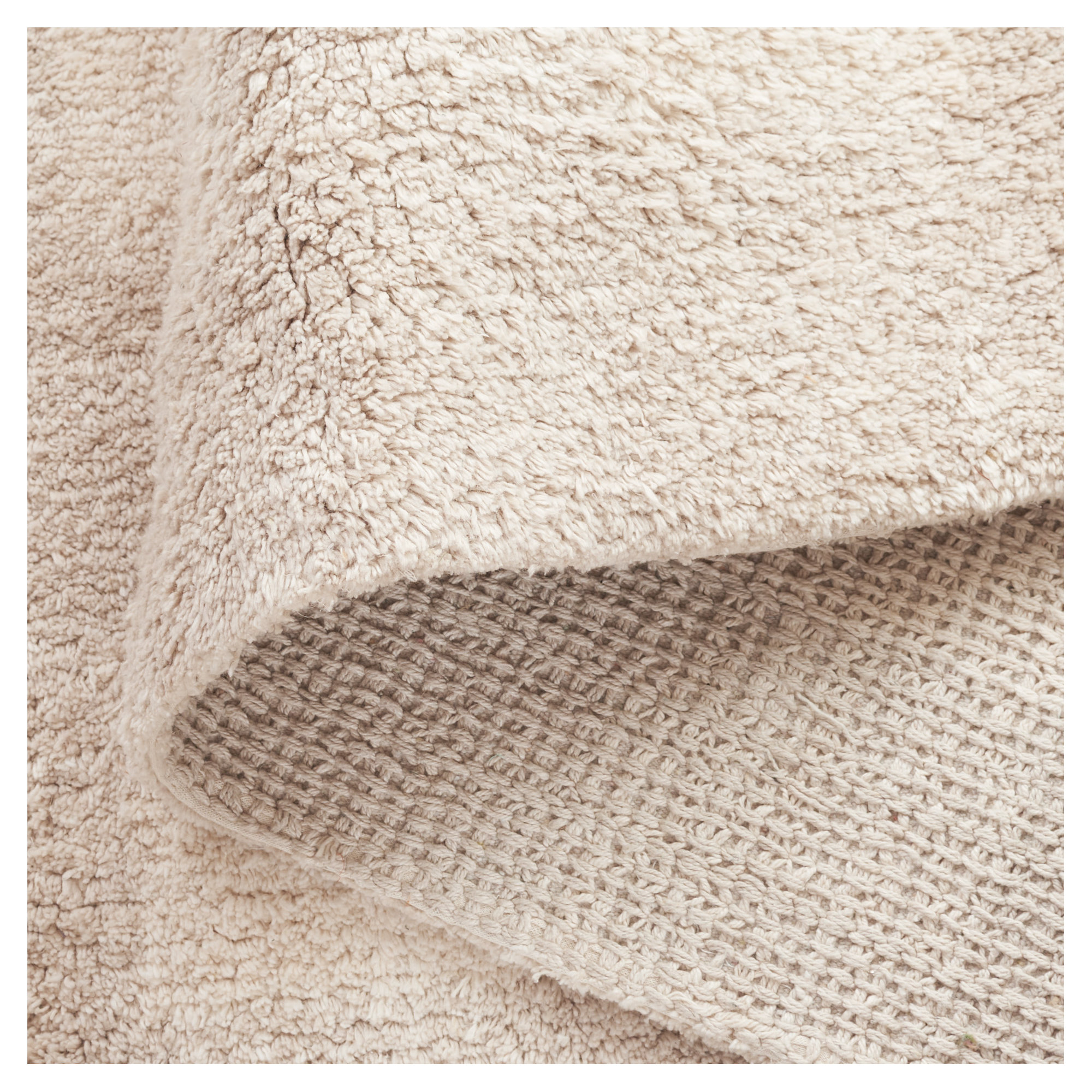 Barclay Plaid Hand Woven Flatweave Cotton Area Rug in Beige, Rectangle 8' x 10'