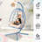 Hanging Egg Chair With Stand Indoor Outdoor Pe Wicker Swing Hammock Chair With Washable Cushion For Patio Bedroom Balcony Garden-129225824-129225829