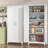  74.8" Tall White Metal Kitchen Pantry Cabinet with Adjustable Shelves, Freestanding Storage Cabinet with Doors for Dining Room, Living Room, Bathroom & Garage, 15.7"D x 31.7"W x 74.9"H -1542944160