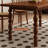 European style retro solid wood dining table set-106219107