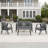U_STYLE Outdoor Seating Set with Iron Frame & Cushions-748971862
