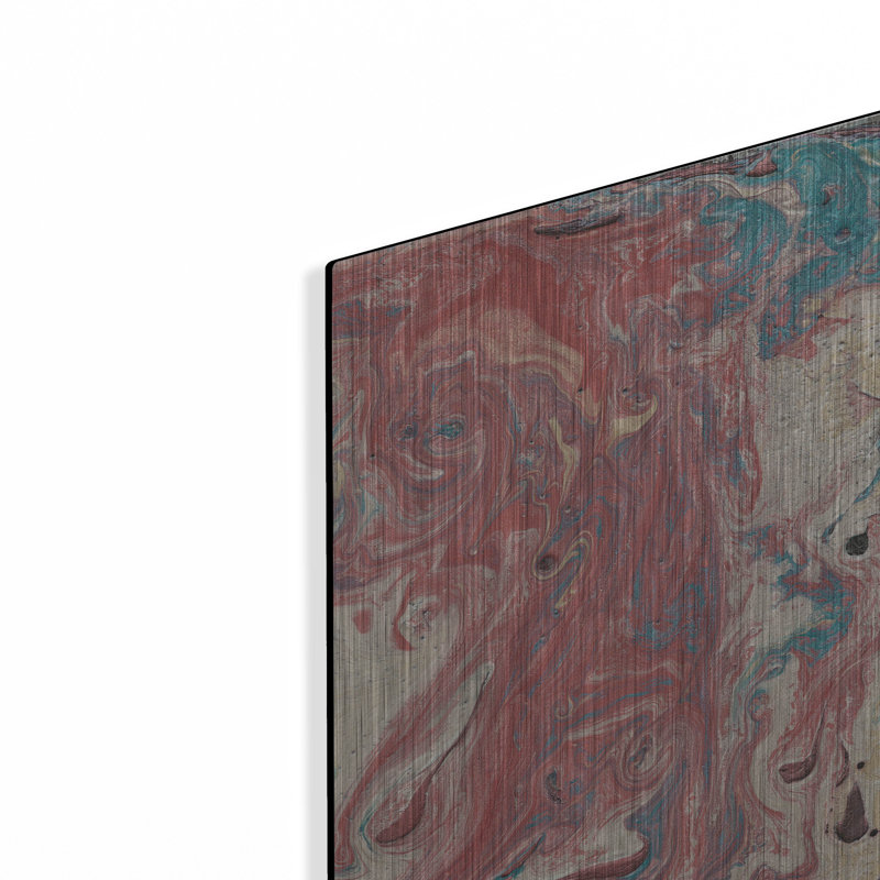 «Marbled 2» par Alicia Ludwig, art mural en métal, H 16 po x l 12 po