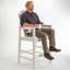 Chaise adirondack en PEHD à hauteur de bar avec porte-gobelet