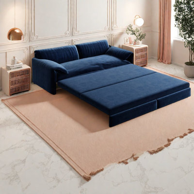 Canapé moderne en velours avec rangement, causeuse convertible 3-en-1 pour la maison