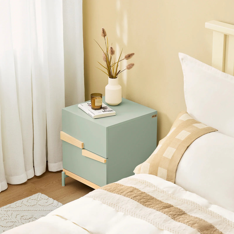 40cm W Metal Bedside Table