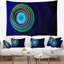 Tapisserie sans fin de ronds bleus tunnel Abstract-28505841
