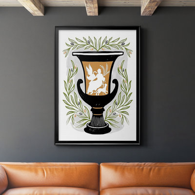 «Greek Vases I», reproduction encadrée de qualité supérieure - prête à être accrochée