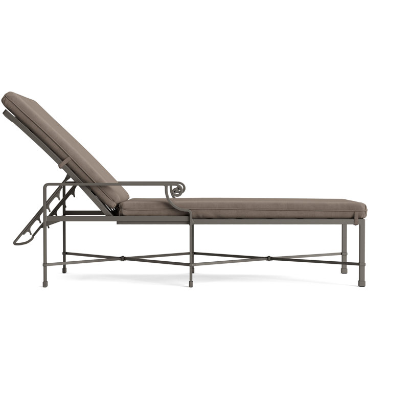 Venetian Outdoor Chaise Lounge, Mica, Fusion Natural