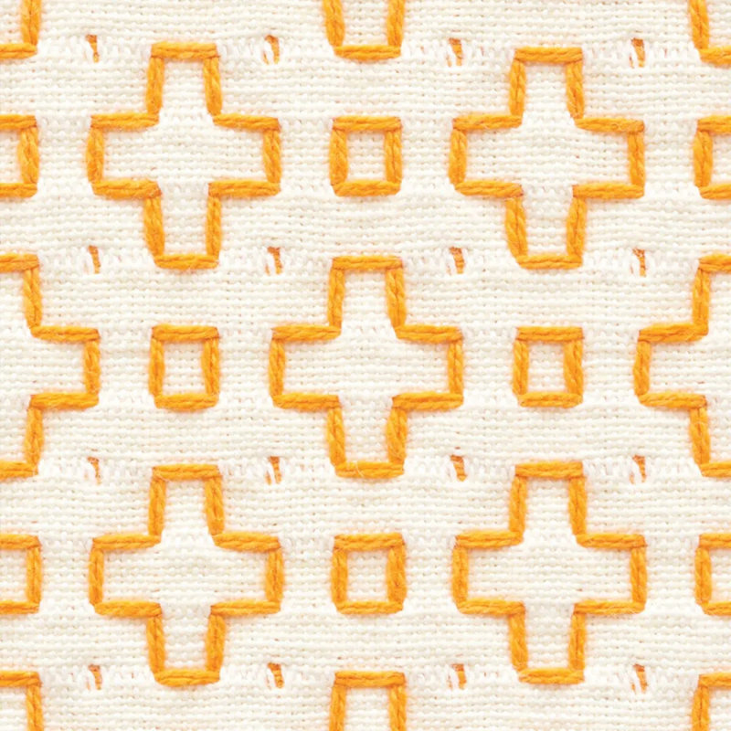 Scout Embroidery Fabric, Orange