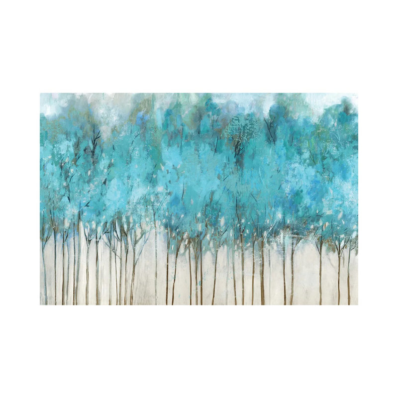 Teal Whisper by Allison Pearce - Wrapped Canvas Gallery-Wrapped Canvas Giclée, 30.48 cm H x 45.72 cm W