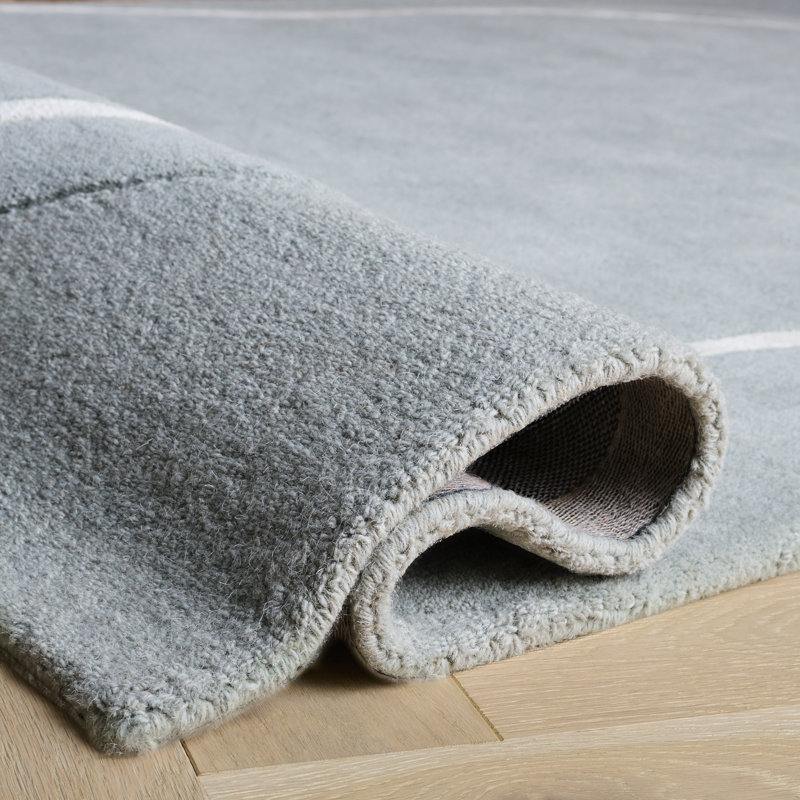 Fifth Avenue Hand Tufted Wool; Viscose; Cotton Abstract Indoor Rug, Rectangle 6' x 9'