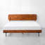 Très grand lit plateforme en bois massif très résistant avec tête de lit 800 lb, cadre de lit scandinave de qualité supérieure, antidérapant et silencieux, assemblage rapide, caramel-105528049-105528051
