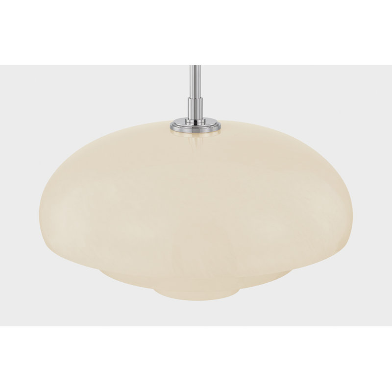 Auburndale Pendant in Aged Brass, Polished Nickel