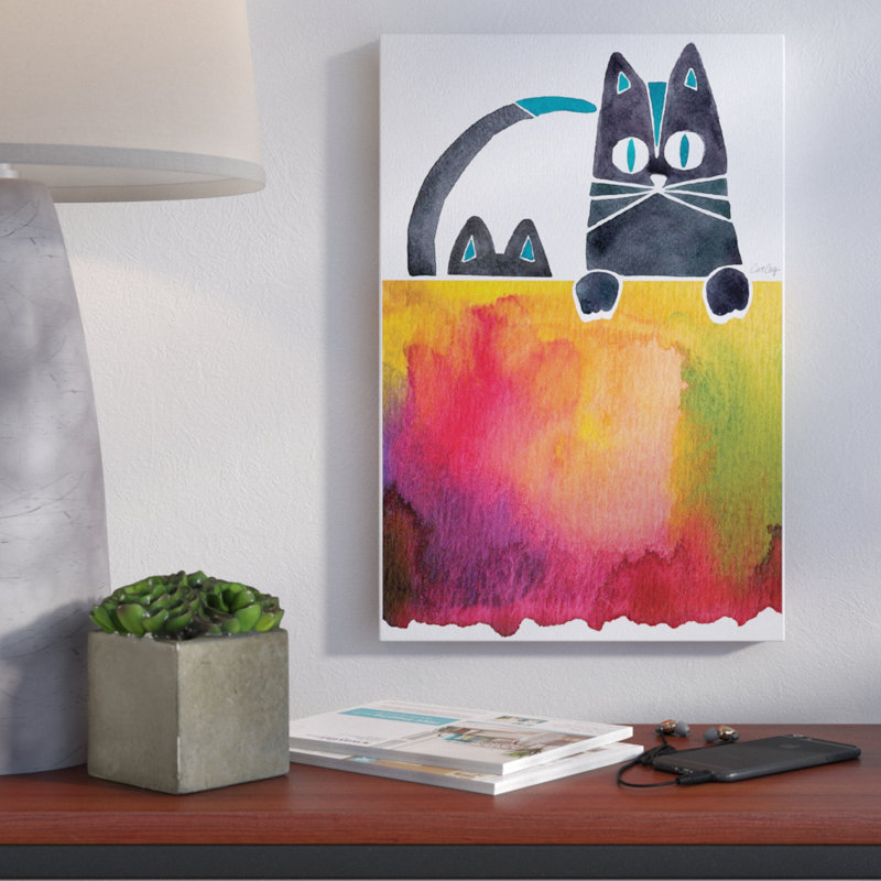 " Cats Artprint " Painting Print, 18" H x 12" W x 1.5" D