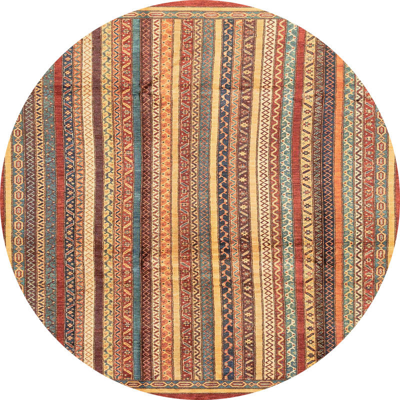 Tapis abstrait moderne 3686, Rond 6 pi
