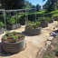 Pot de jardin surélevé d'Anleolife rond de 120 x 55 cm, gris, ensemble de 2-214590698-33260517