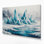 Art mural sur toile gris, "Sci Fi Frozen tundra"